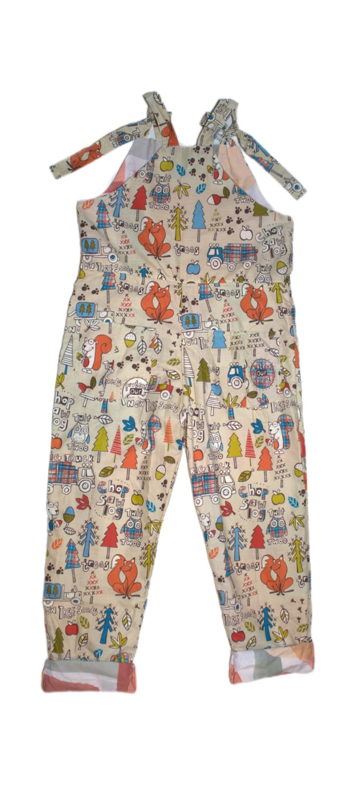 dungarees size 14 , woodland RelovedDesignsbyDawn