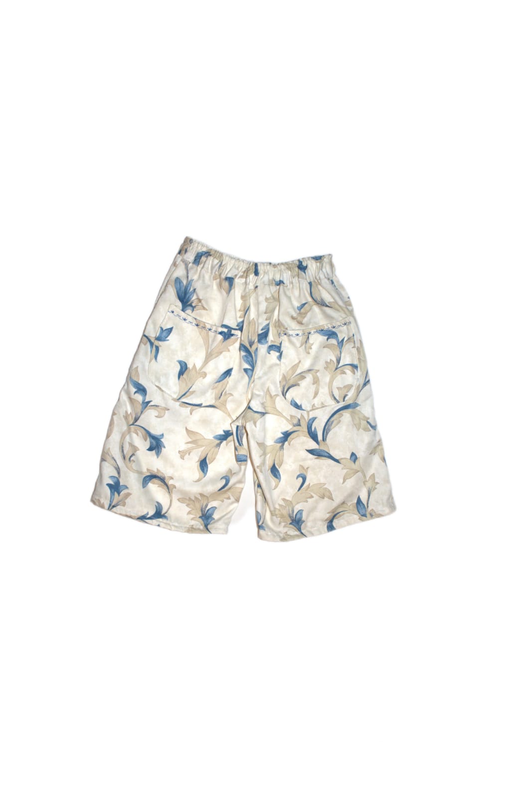 Shorts size 12, blue vintage floral RelovedDesignsbyDawn