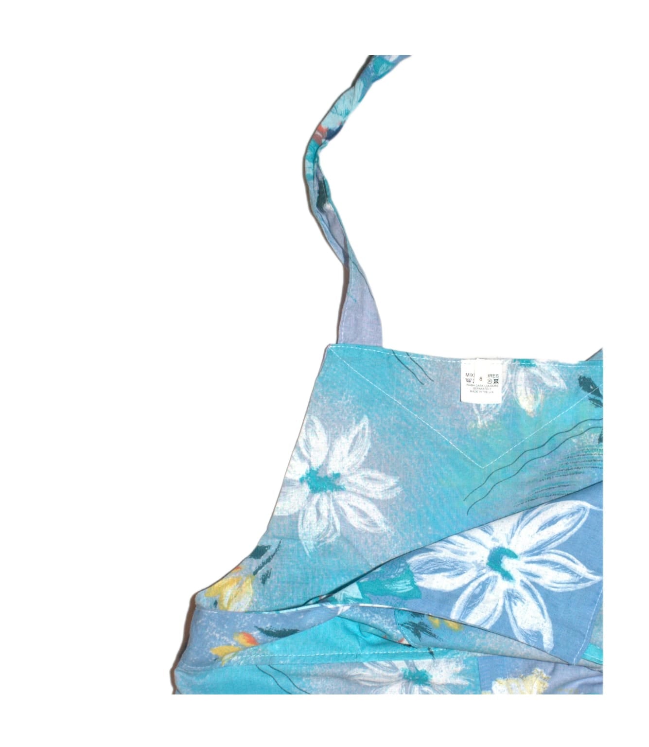 Dungarees size adult 6-8. Pink and blue floral RelovedDesignsbyDawn