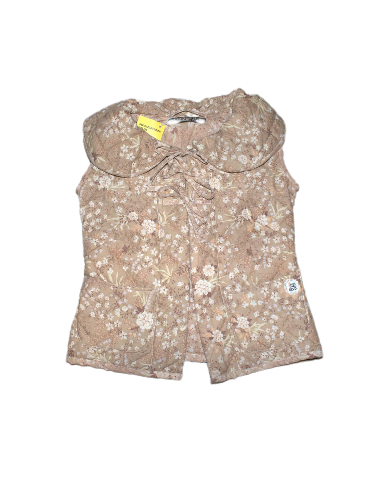 gilet 10/S, quilted waistcoat, vintage floral body warmer RelovedDesignsbyDawn