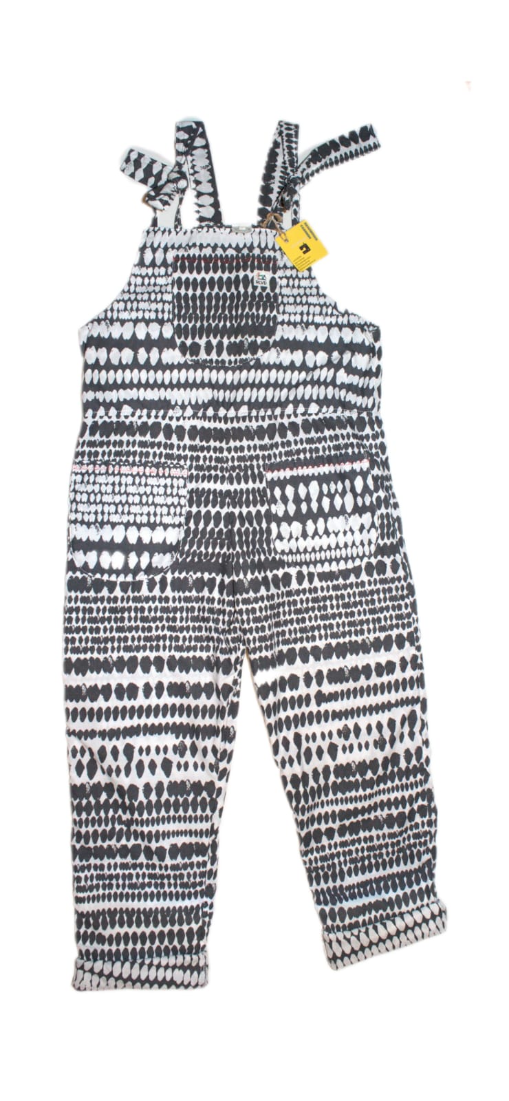 dungarees size 10 abstract RelovedDesignsbyDawn