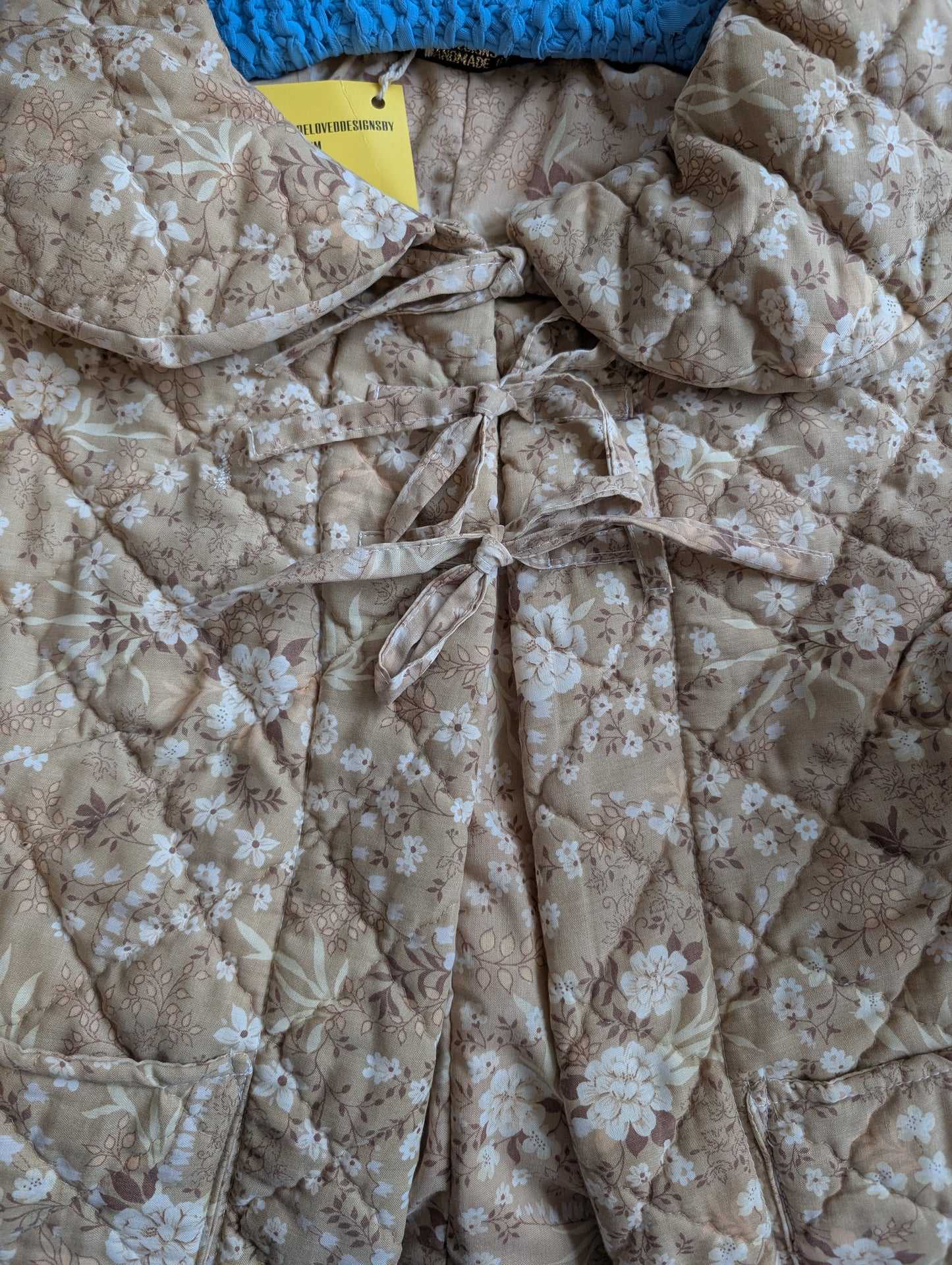 gilet 10/S, quilted waistcoat, vintage floral body warmer RelovedDesignsbyDawn