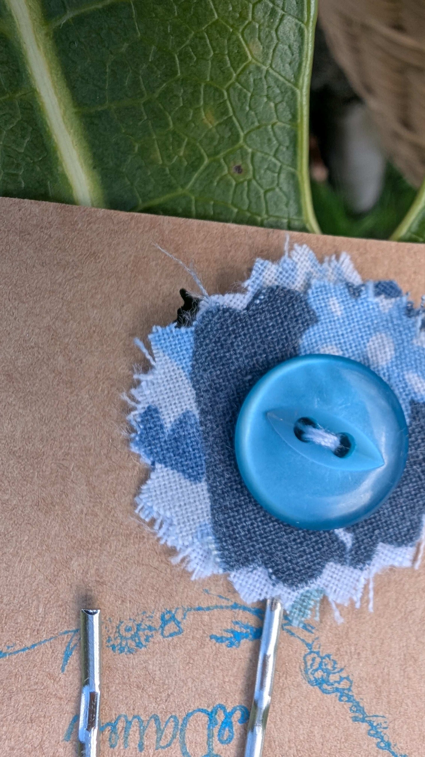 hair slide, hair accessories, crafted hair decoration, pretty hair slide, hair grip blue, button hair pin, hair grip, pretty hair slide - RelovedDesignsbyDawn