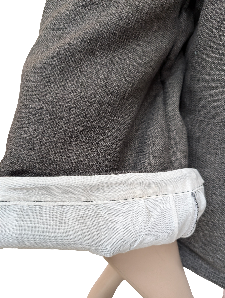 Trousers size 14, stretch waist trousers, reworked grey wide/cropped leg trousers RelovedDesignsbyDawn