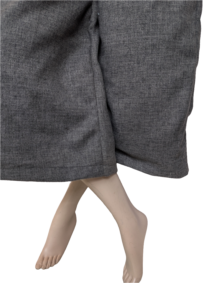 Trousers size 14, stretch waist trousers, reworked grey wide/cropped leg trousers RelovedDesignsbyDawn