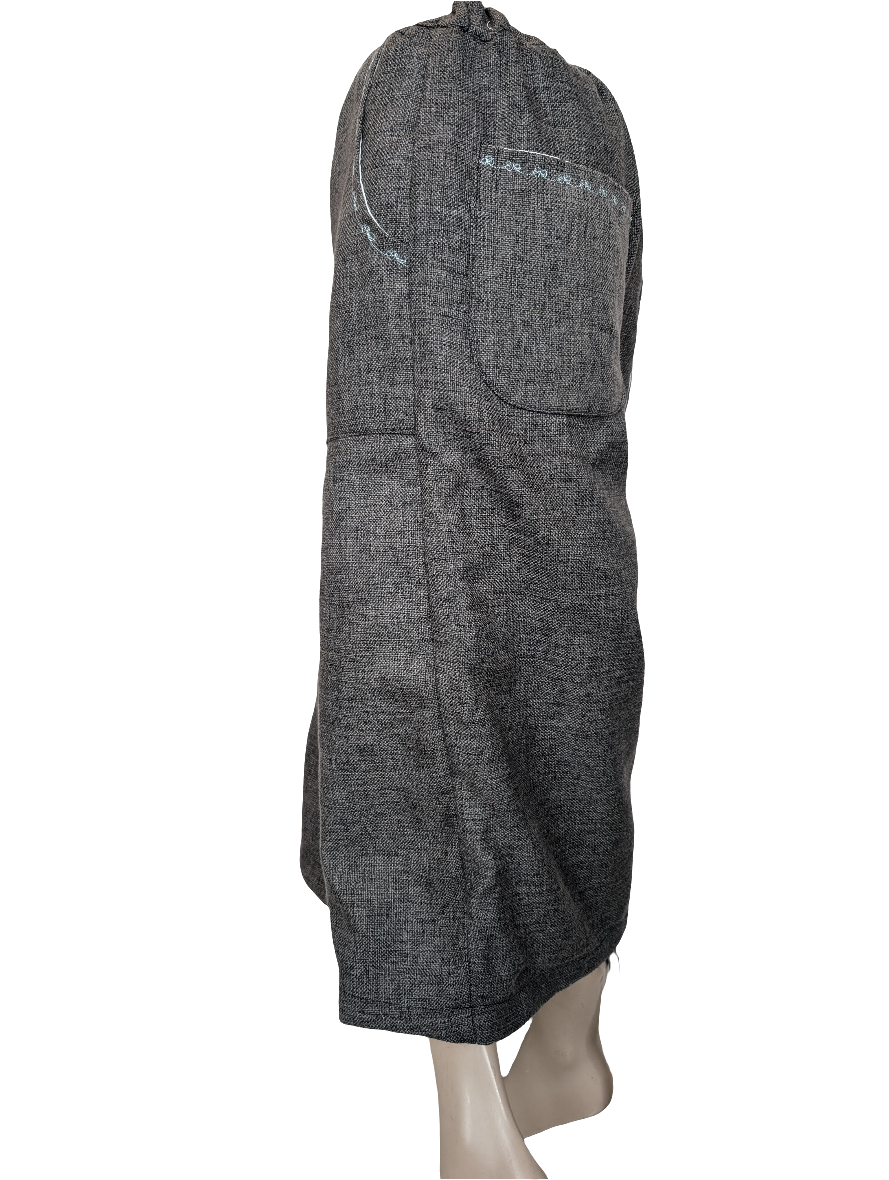 Trousers size 14, stretch waist trousers, reworked grey wide/cropped leg trousers RelovedDesignsbyDawn