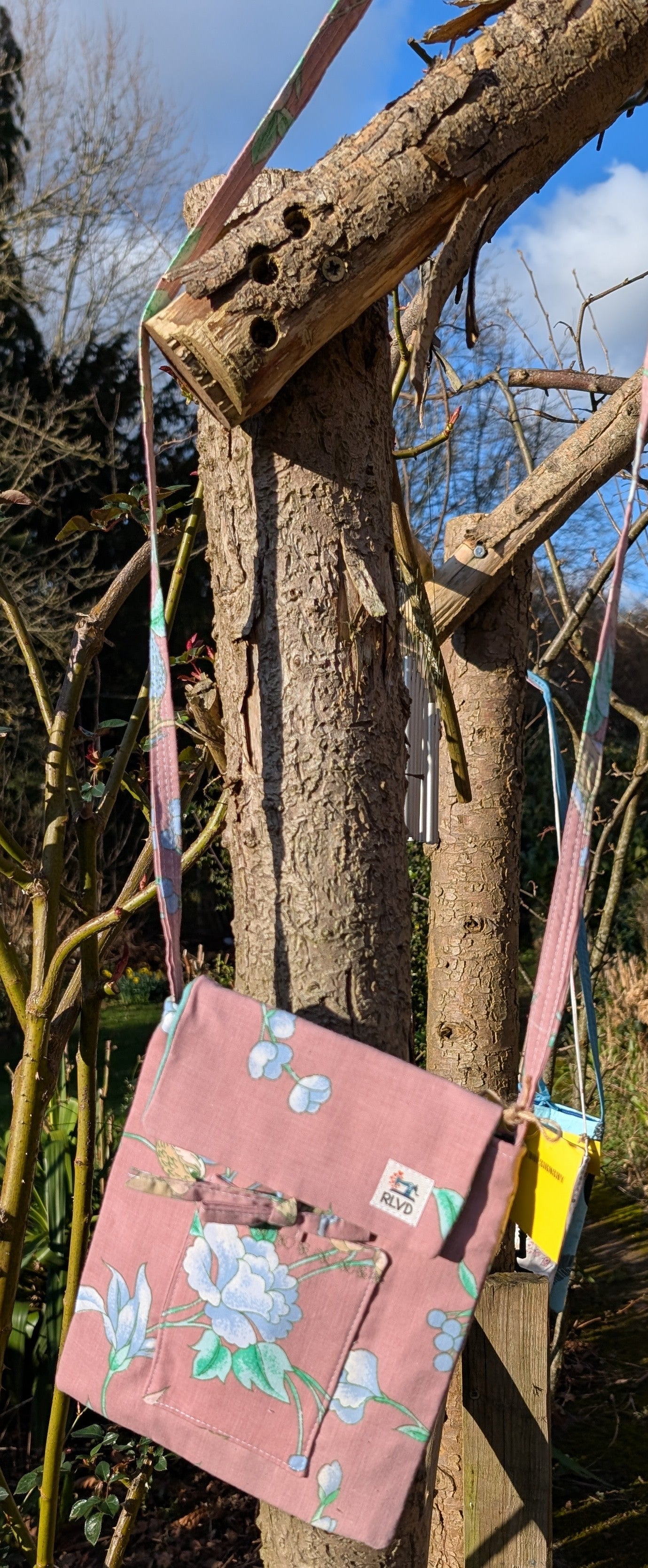 bag cross body-floral purse, shoulder bag floral-boho farm chic-floral print cottage style handbag-sustainable bag-sustainable gift