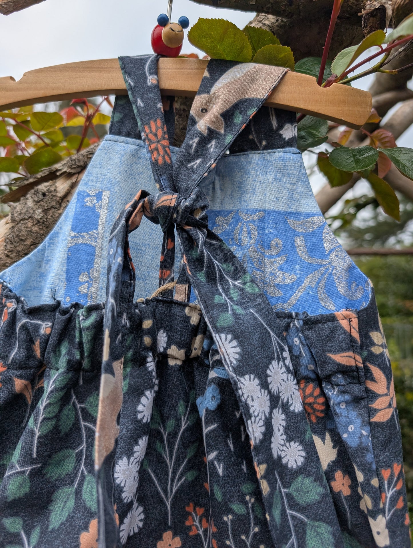 Baby Dungarees age 3-6m woodland floral and deer