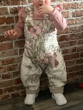 Baby Dungarees 6-9m-gold stars romper-celestial baby suit-reworked kids clothes.