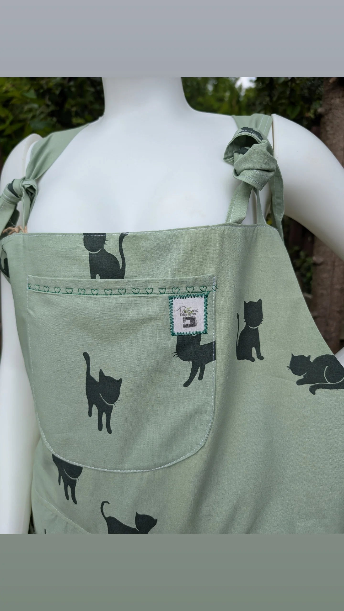 dungarees size 20-cats pattern dungarees-plus size-cats print clothing-reworked clothes-green overalls-craft outfit-gardening clothes