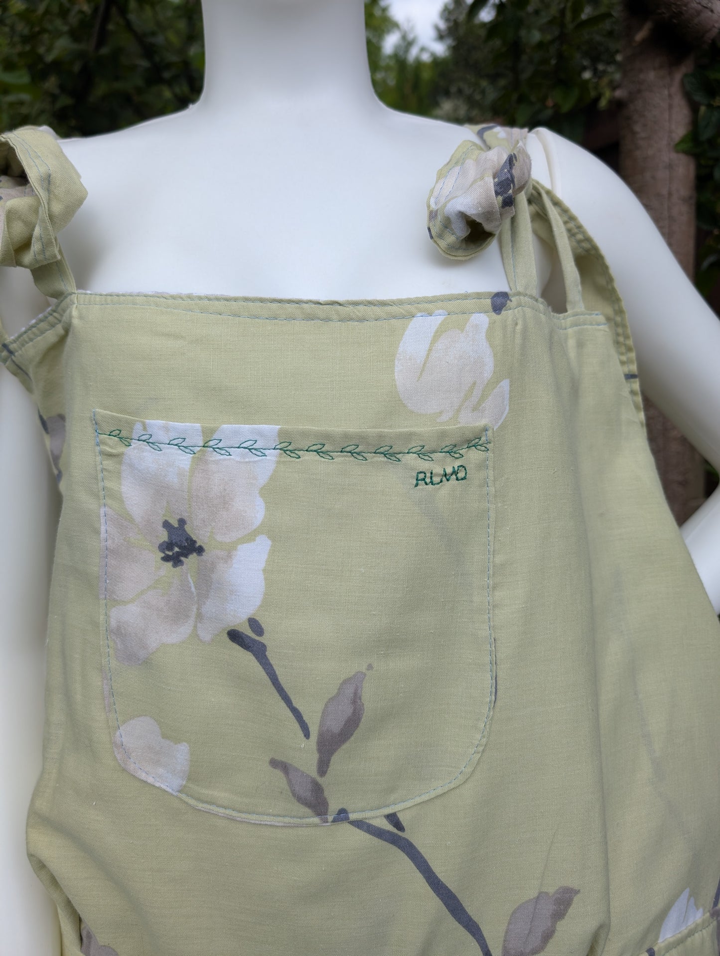 dungarees size 24, green blossom floral dungarees, plus size dungarees