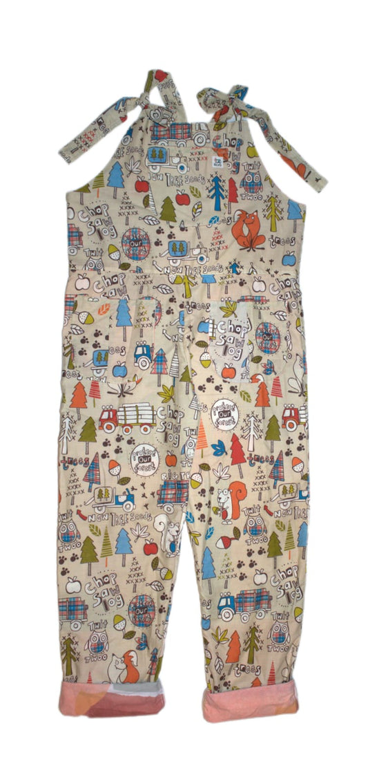dungarees size 14 , woodland RelovedDesignsbyDawn
