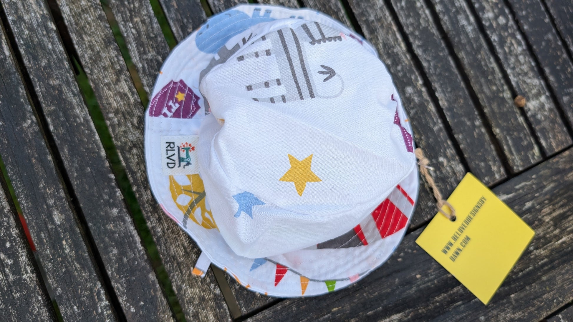 baby hat, circus themed baby hat, baby bucket hat, baby gift idea, summer baby accessories, tie on baby hat, gender neutral baby hat, hat, RelovedDesignsbyDawn