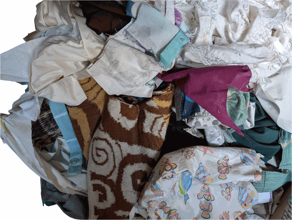 scrap fabric bundle Reloveddesigns by Dawn