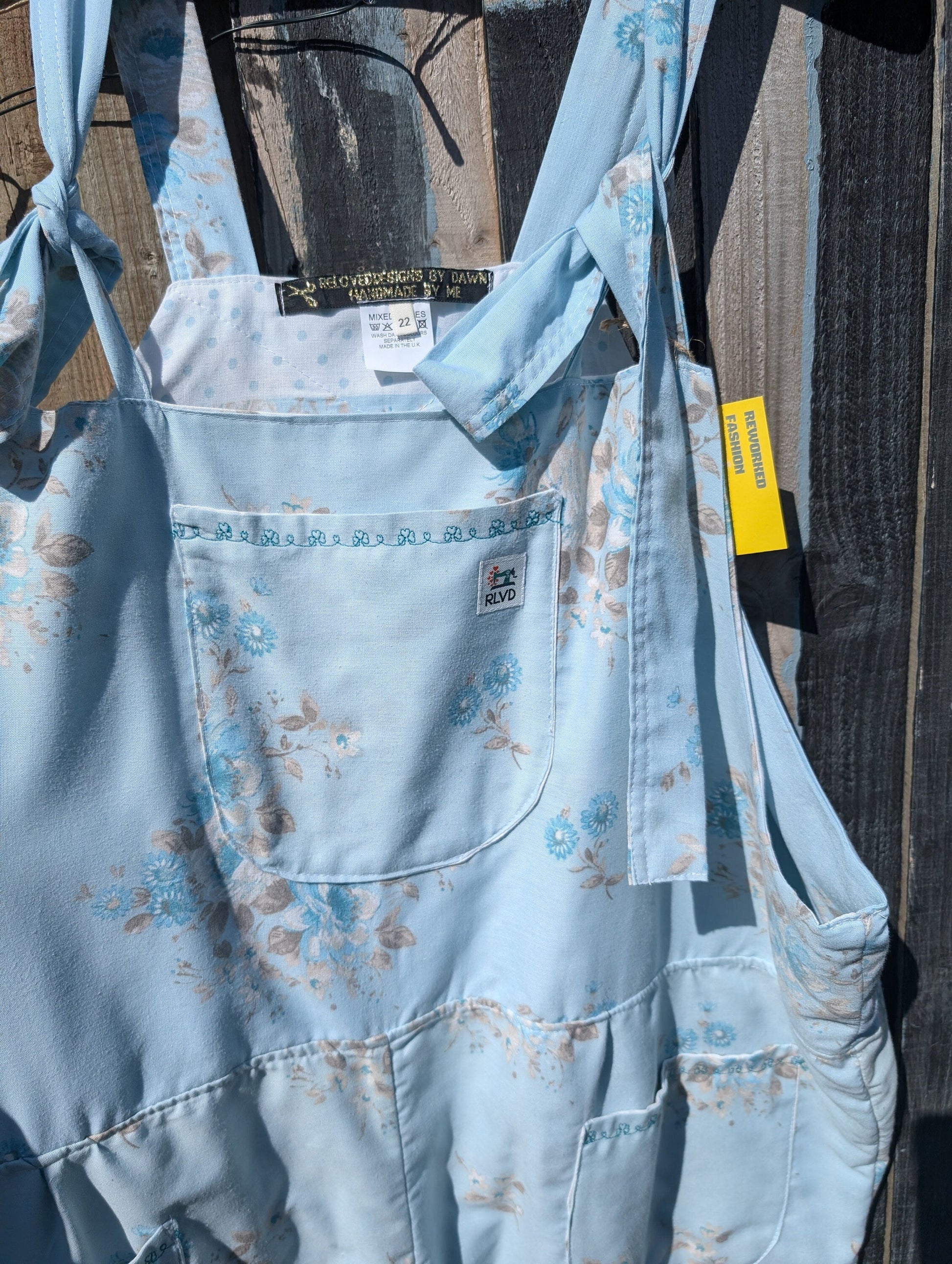 dungarees size 22, vintage blue floral vintage pattern dungarees, plus size dungarees