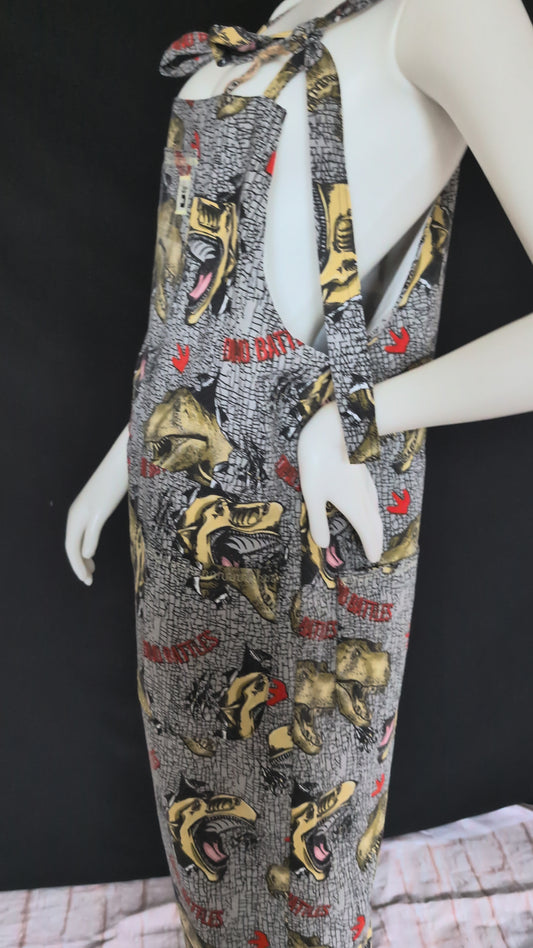 dungarees size 14 , dinosaur print
