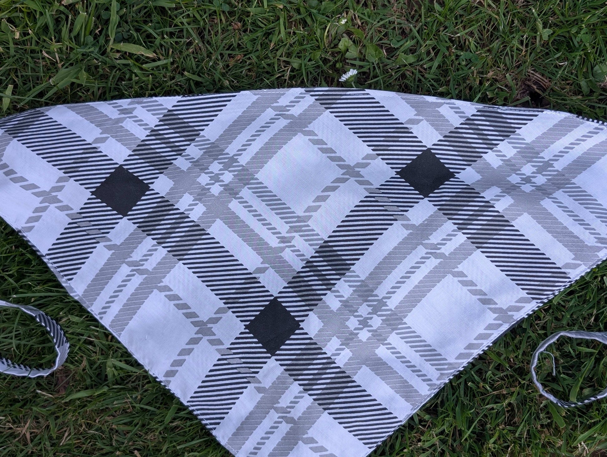 Upcycled hair scarf-handmade in Wales-Reloveddesigns by Dawn