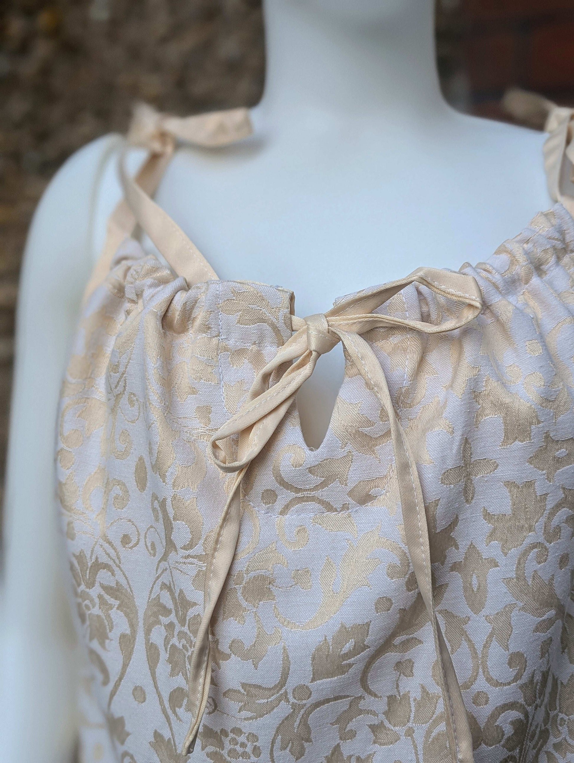 cropped top, strappy top, vest, blouse size 12, whimsical top, hippy top, cami top, reworked top, ribbon straps top, summer vest