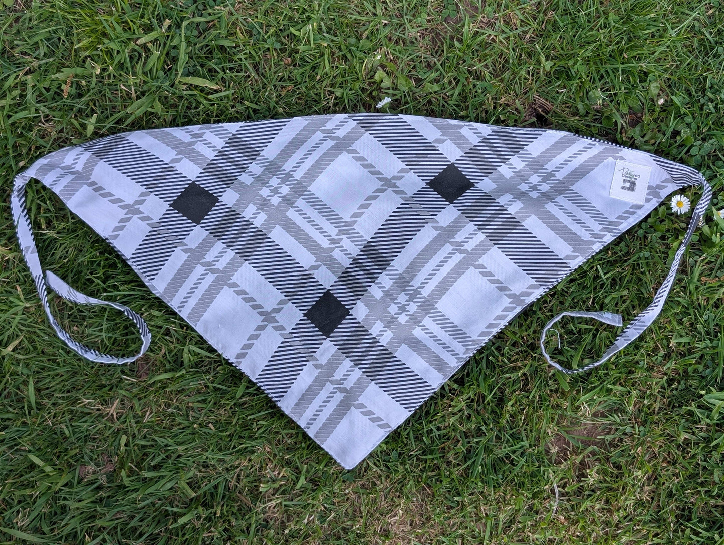 Upcycled hair scarf-handmade in Wales-Reloveddesigns by Dawn