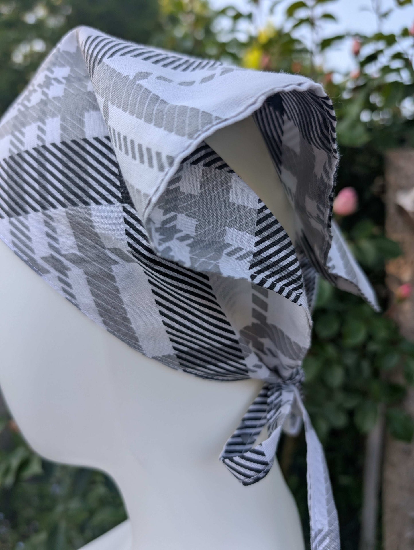 Upcycled hair scarf-handmade in Wales-Reloveddesigns by Dawn