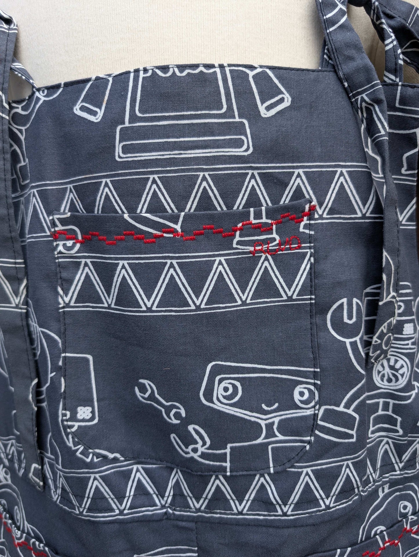 Dungarees child- romper-age 9-10yrs-playsuit-jumpsuit- boys- kids clothes-sustainable kids outfit-robot-summer child-holiday outfit