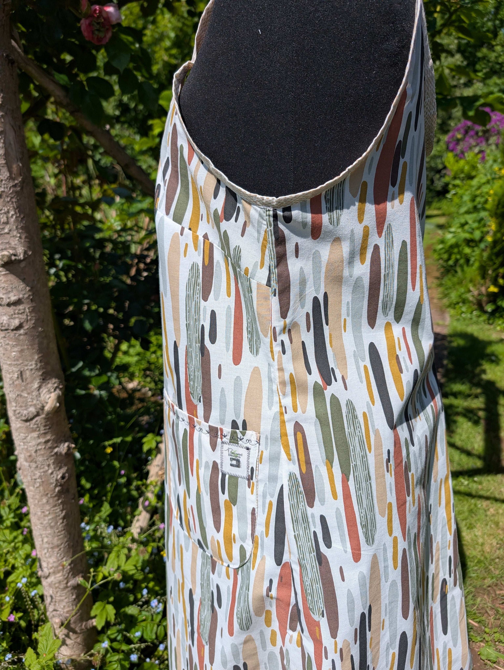 Strappy dress size 18, pretty dress, ladies clothing, stripes dress, mid length dress, sleeveless dress, summer dress,reworked dress