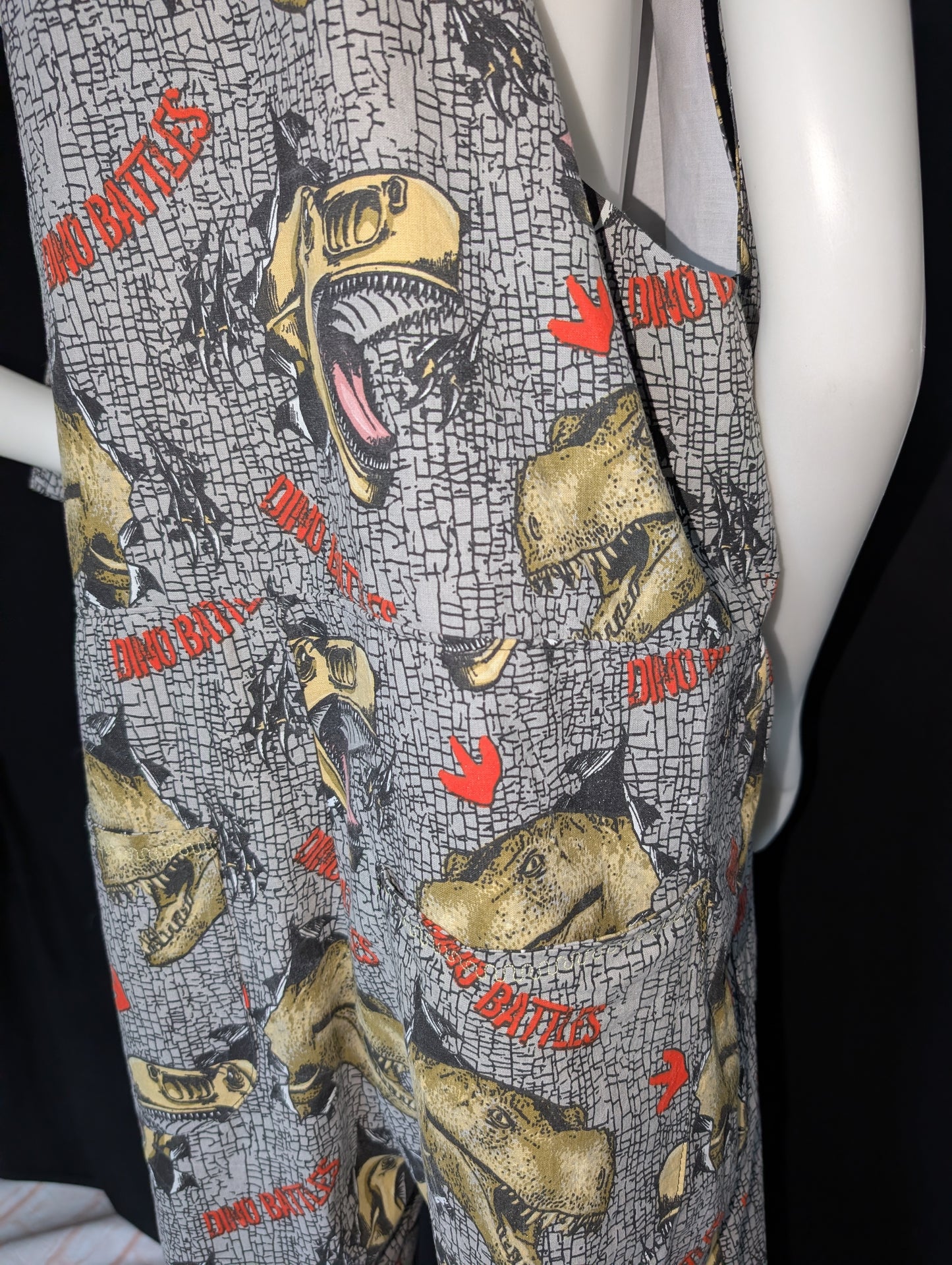 dungarees size 14 , dinosaur print