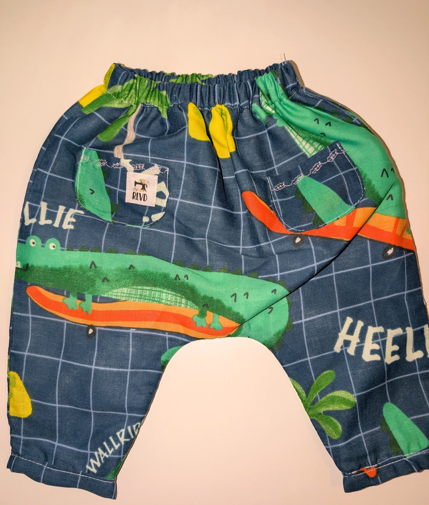 Baby trouser-pants. age 6-9m (crocodile)