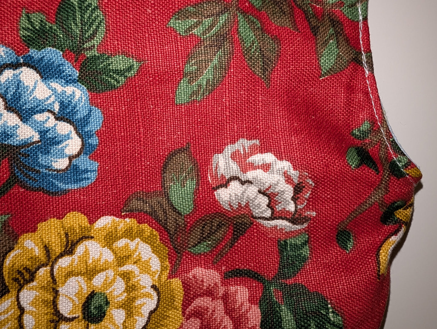 child's floral gilet-waist coat, age 2-3. reworked babywear.