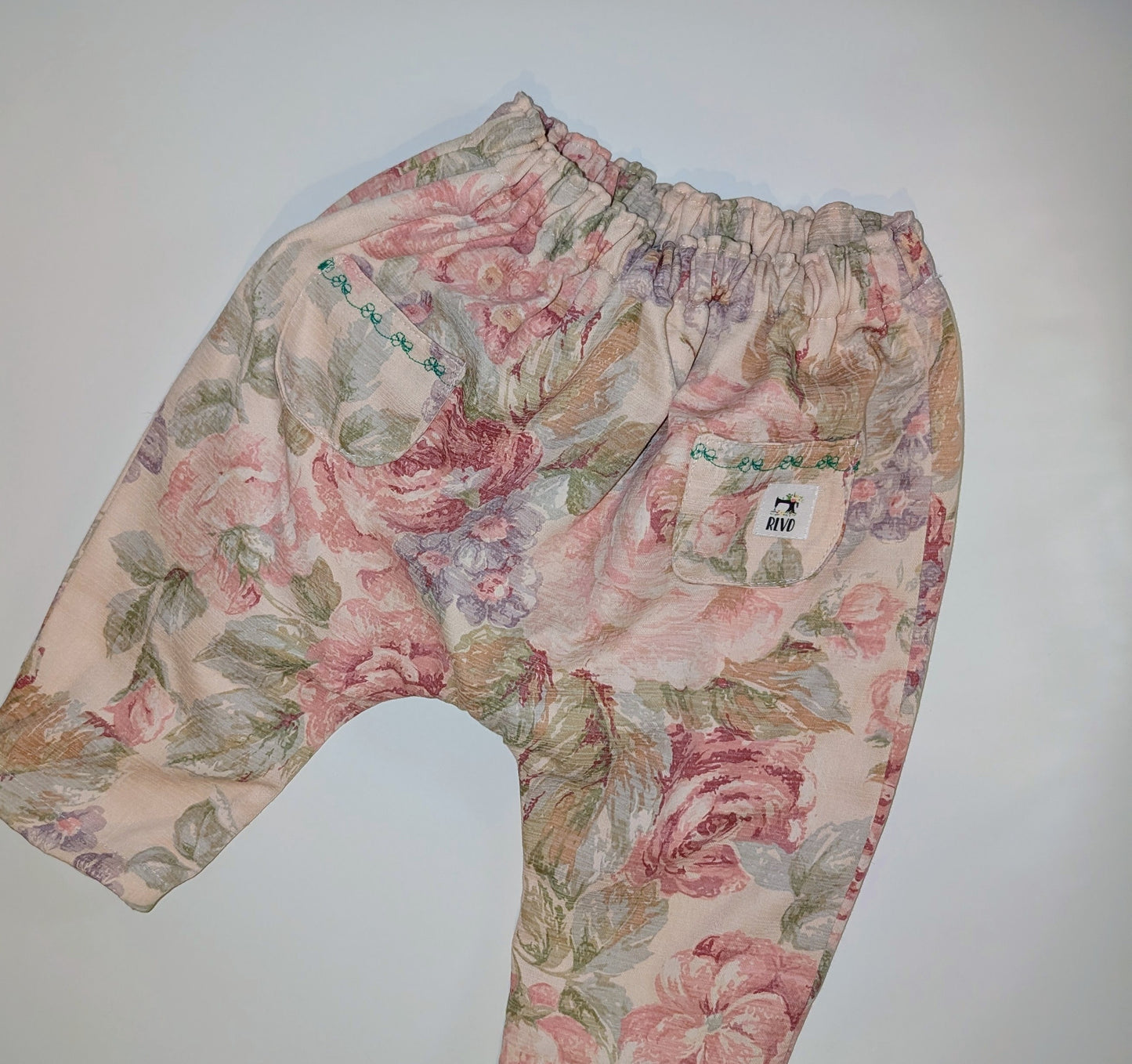 Baby trouser-pants. age 6-9m (vintage floral)