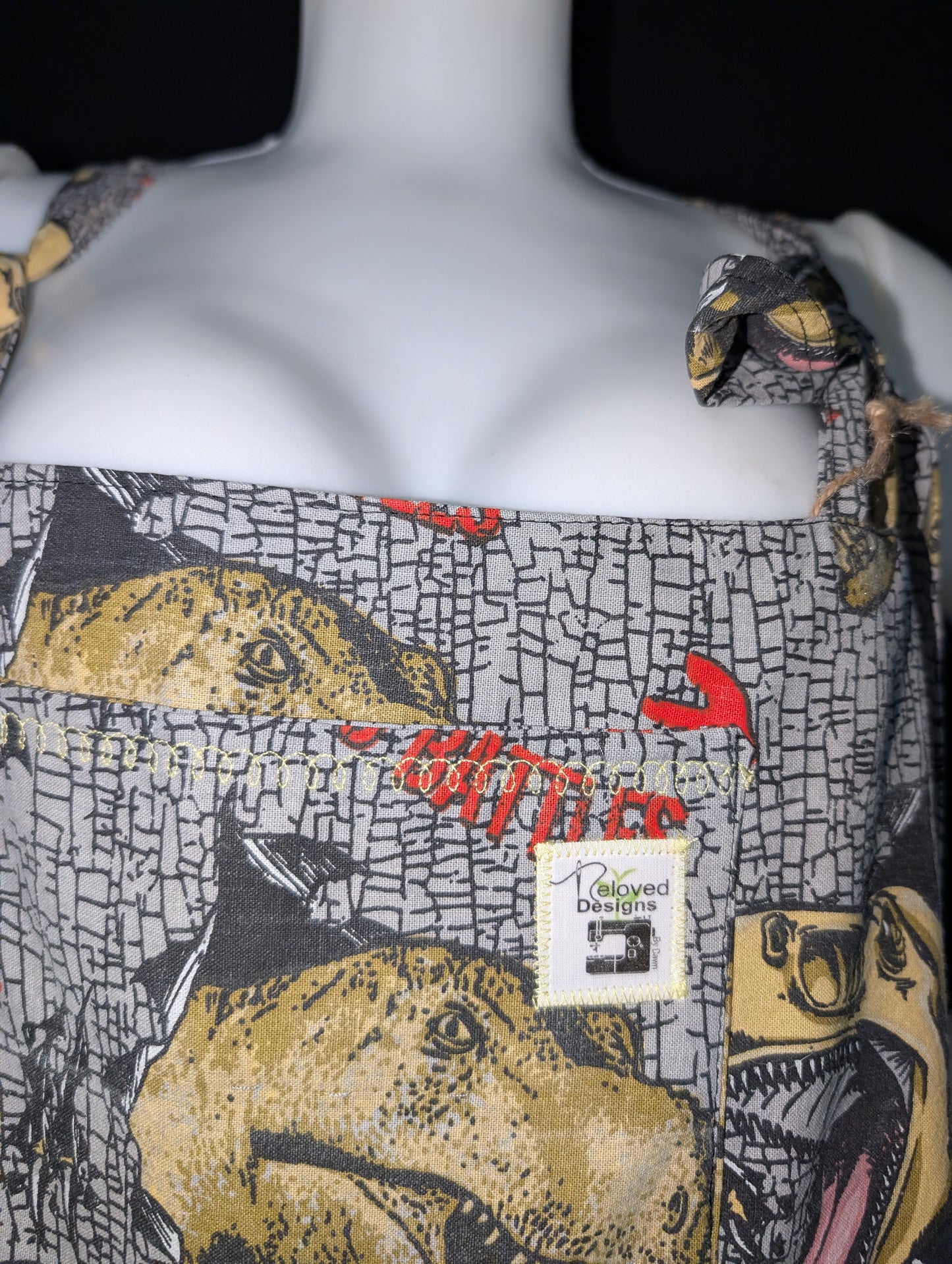 dungarees size 14 , dinosaur print