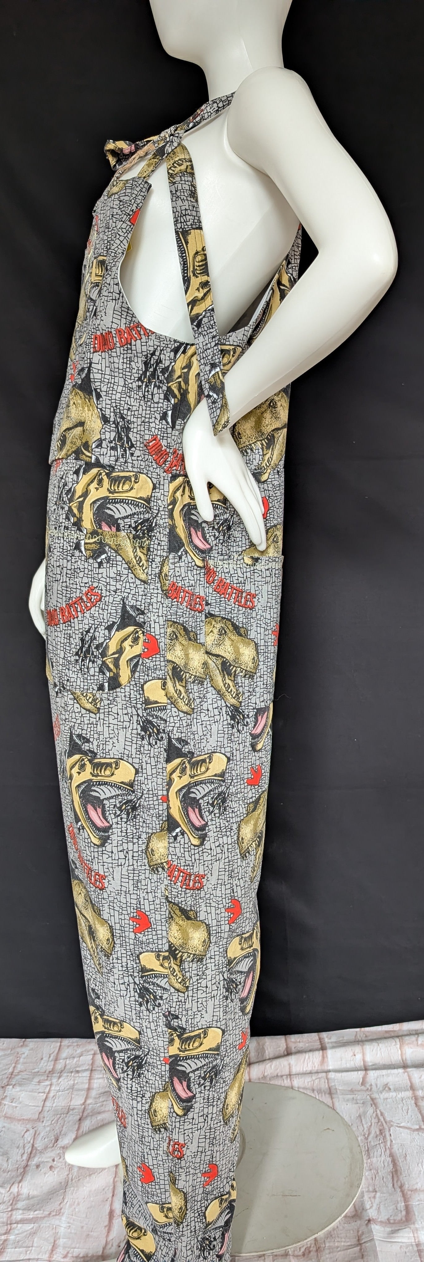 dungarees size 14 , dinosaur print