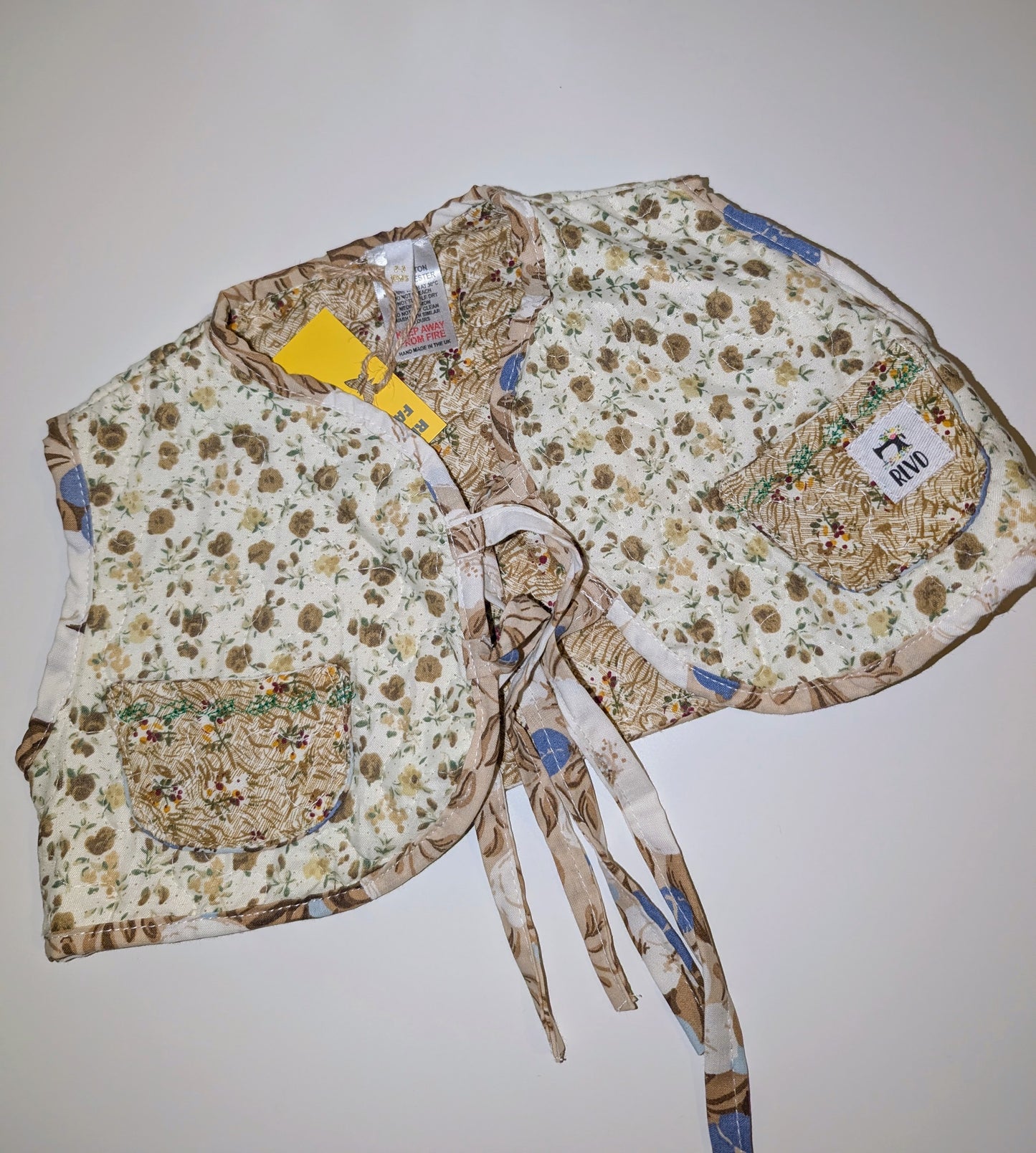 child's quilted gilet-waist coat, age 2-3. reworked babywear.