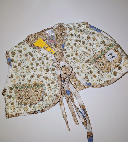 child's quilted gilet-waist coat, age 2-3. reworked babywear.