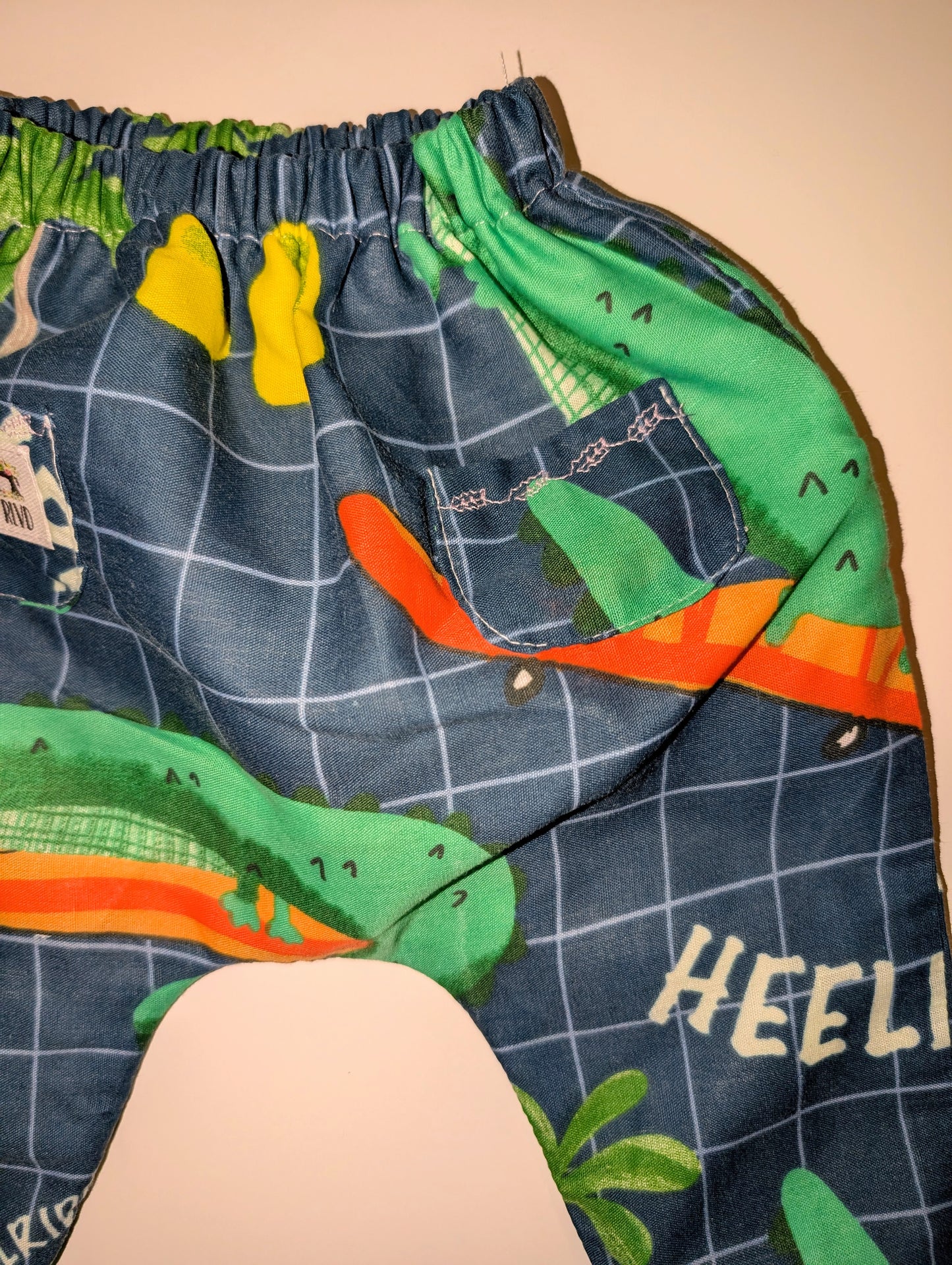 Baby trouser-pants. age 6-9m (crocodile)