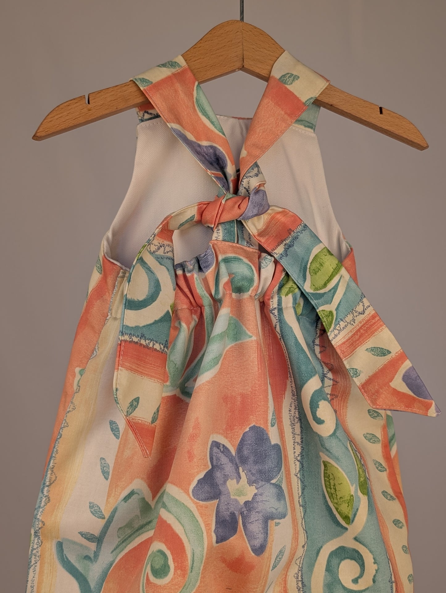 Dungarees,cute vintage tulip romper,(12-18m)  sustainable children's gift.