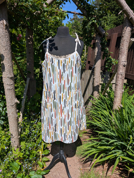 Strappy dress size 18, pretty dress, ladies clothing, stripes dress, mid length dress, sleeveless dress, summer dress,reworked dress