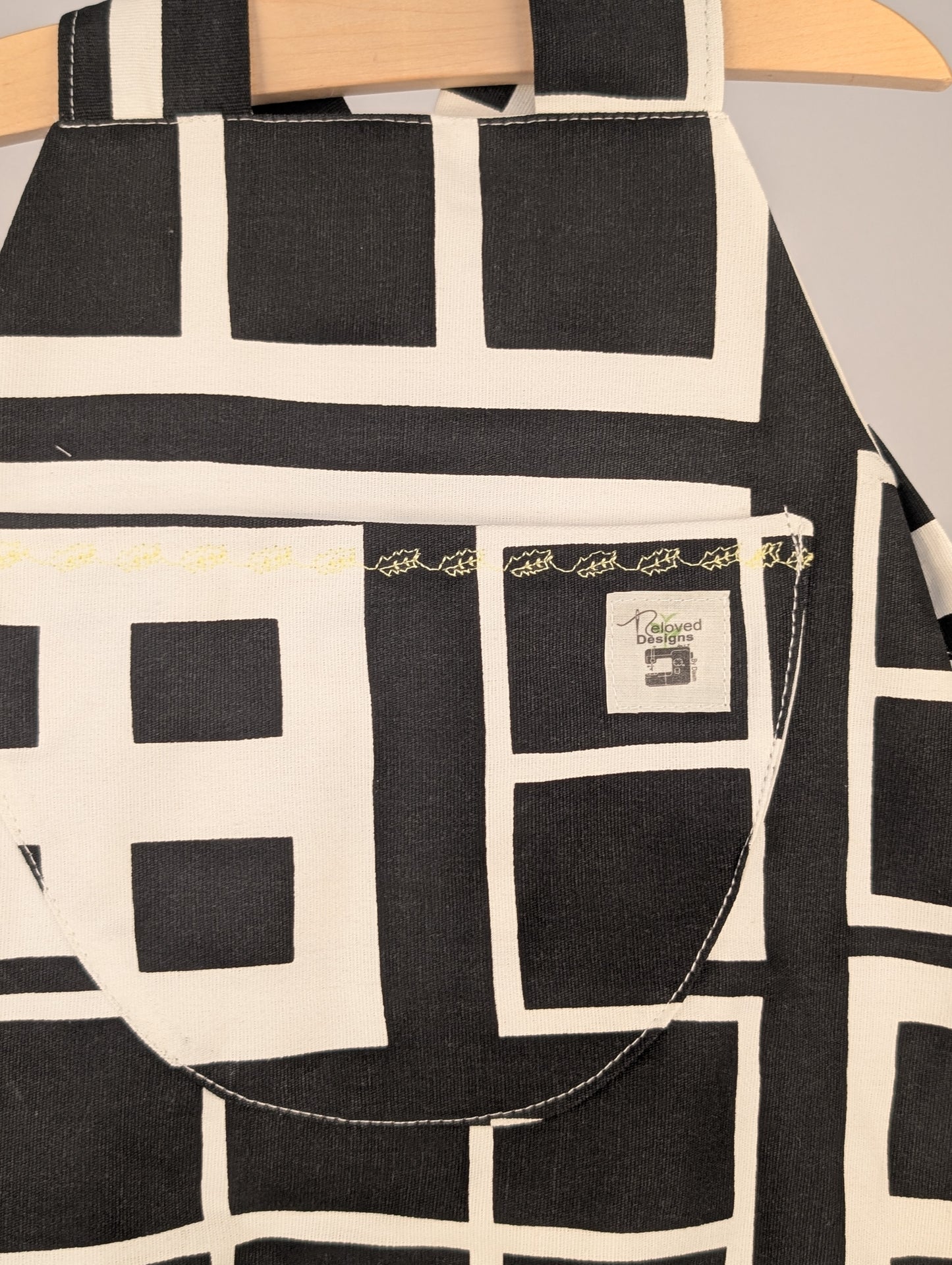 Check Dungarees, romper,(2-3y)  sustainable children's gift.